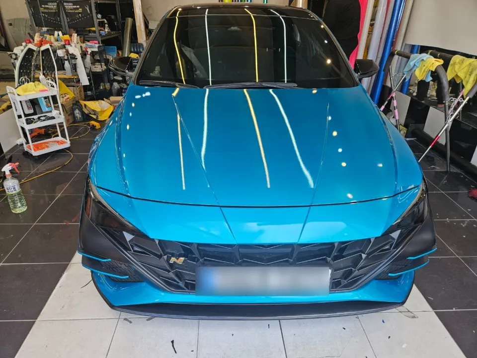 Hyundai Elantra CN7のカーラッピング事例 施工写真 3