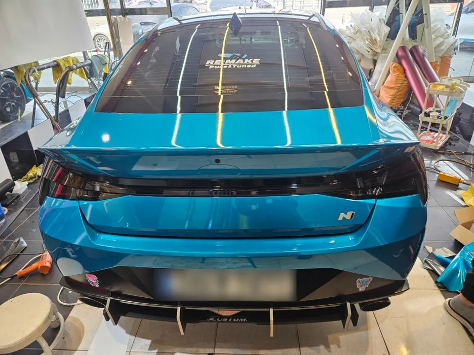 Hyundai Elantra CN7のカーラッピング事例 施工写真 6