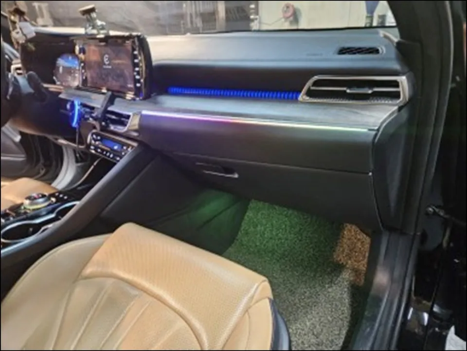 Kia K5 DL3 ambient lighting - Kia K5 Ambient Lighting Review: RGB & Moving Effects photo 7