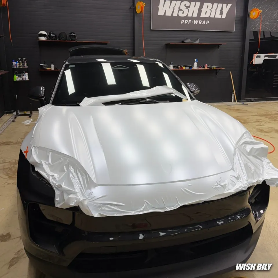 PorscheのPPF施工事例 施工写真 3-2