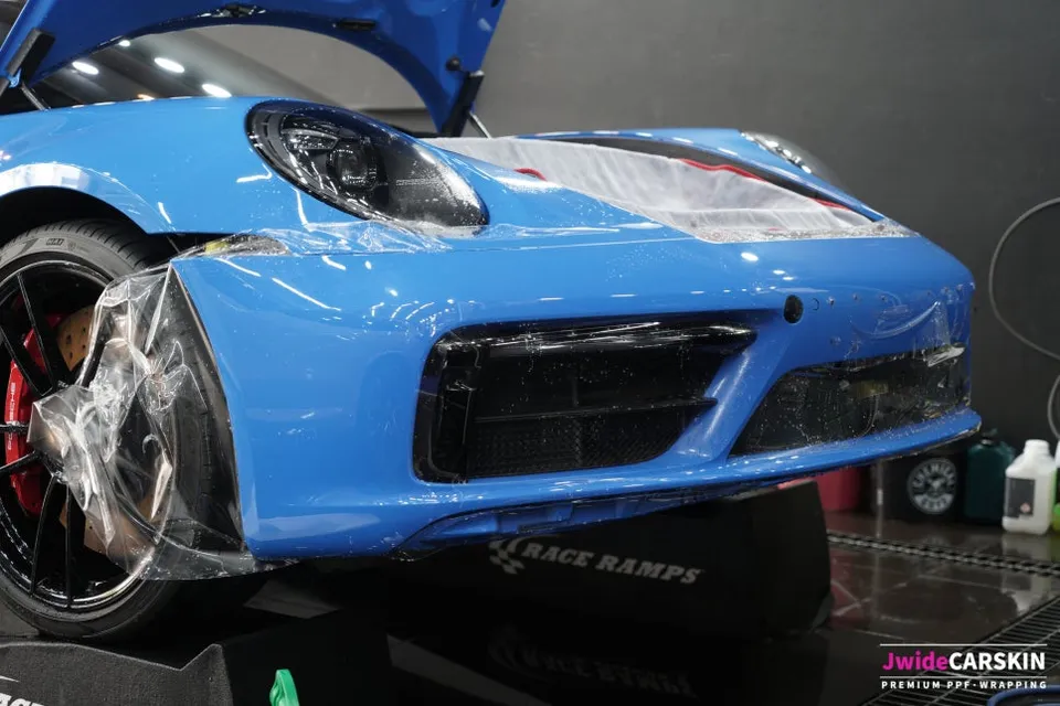 ポルシェ911のPPF施工事例|韓国での実例と費用目安 施工写真 2-1