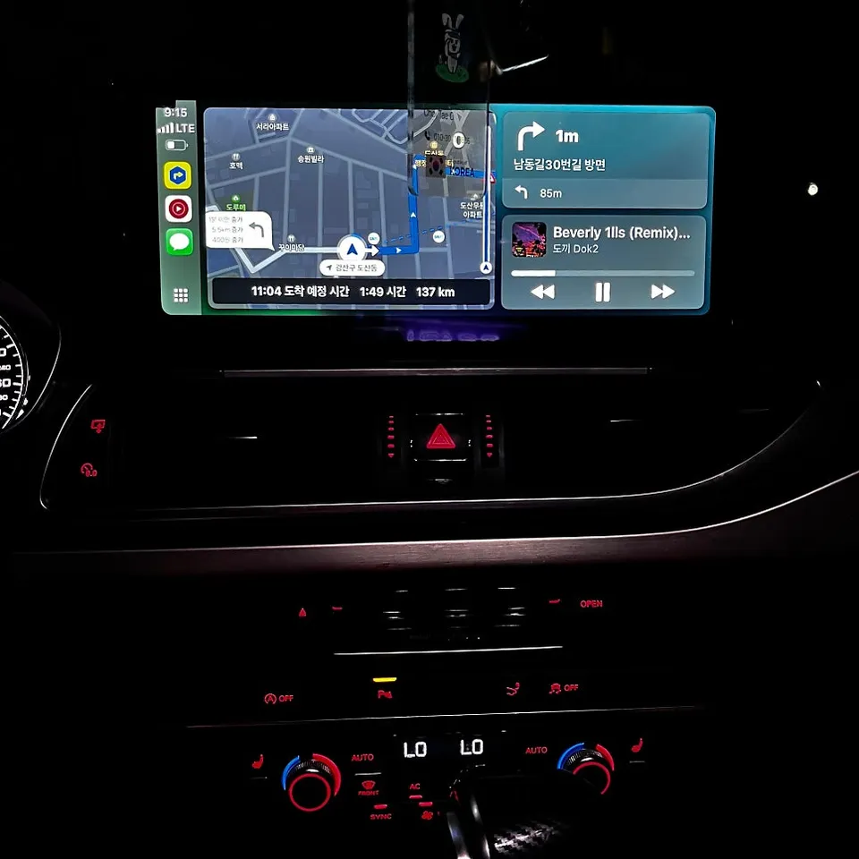 Audi A7のAndroid Auto・CarPlay取付事例 施工写真 4-2