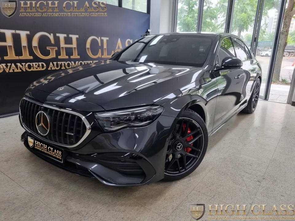 Mercedes-Benz E-Class W214 body kit installation result