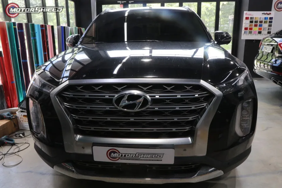 Hyundai Palisadeのカーラッピング事例|費用目安・仕上がり 施工写真 4-1