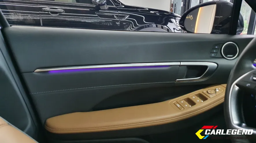 Hyundai Sonata DN8 ambient lighting - Hyundai Sonata Ambient Lighting Upgrade: Brighter Interior LEDs photo 4