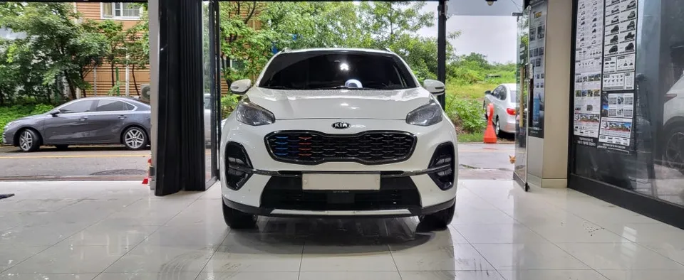 Kia Sportage body kit installation result