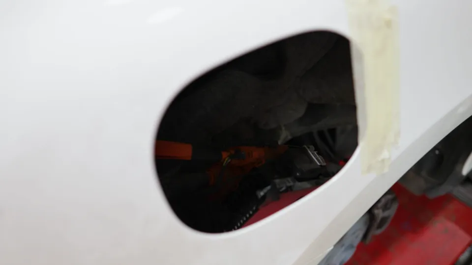Mercedes-Benz EQE body repair - Mercedes-Benz EQE Fuel Door Repair & Replacement Review photo 4