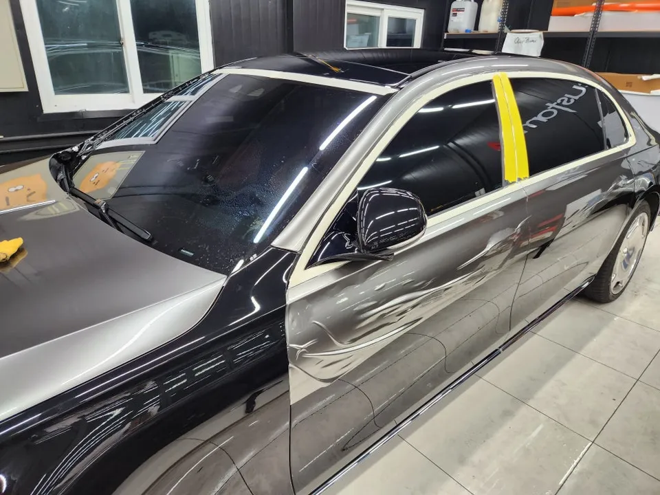 Mercedes-Benz S-Class Maybach vinyl wrap - Mercedes-Benz S-Class Maybach Vinyl Wrap Review — Seamless Two-To photo 4