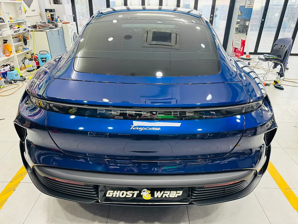 Porsche Taycan vinyl wrap - Porsche Taycan Vinyl Wrap Review: Cost & Results photo 3