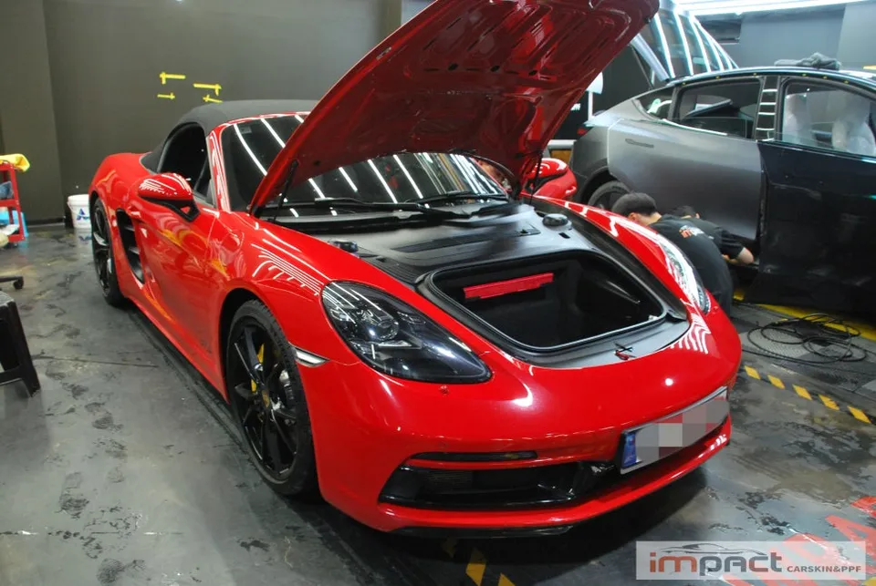 ポルシェ 718 Boxster GTS PPF施工事例|費用目安・仕上がり 施工写真 2-2