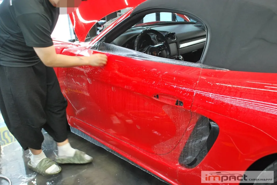 ポルシェ 718 Boxster GTS PPF施工事例|費用目安・仕上がり 施工写真 3-2