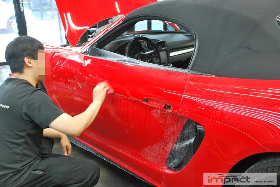 ポルシェ 718 Boxster GTS PPF施工事例|費用目安・仕上がり 施工写真 1-3