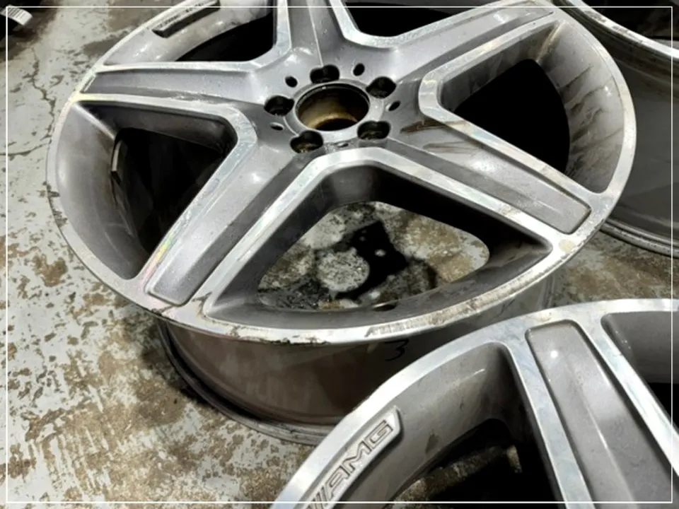Mercedes-Benz GLE wheel repair - Mercedes-Benz GLE Wheel Repair & Refinishing — AMG Gloss Black photo 5