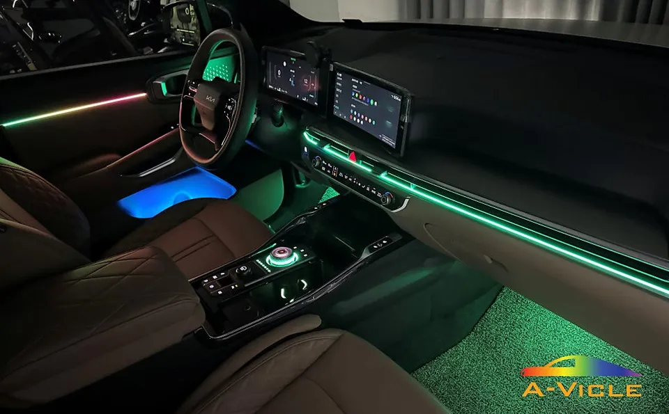 Kia Sorento MQ4 ambient lighting installation result