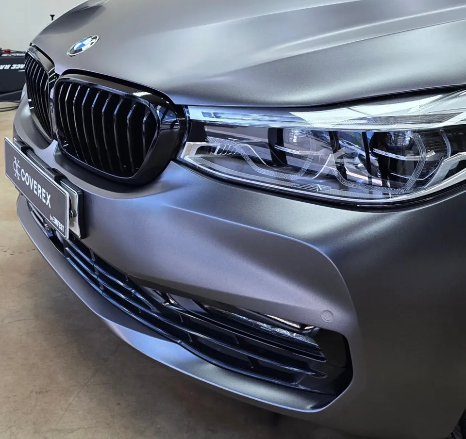 BMW 6GT vinyl wrap - BMW 6GT Vinyl Wrap Review: Satin Dark Grey Upgrade photo 4