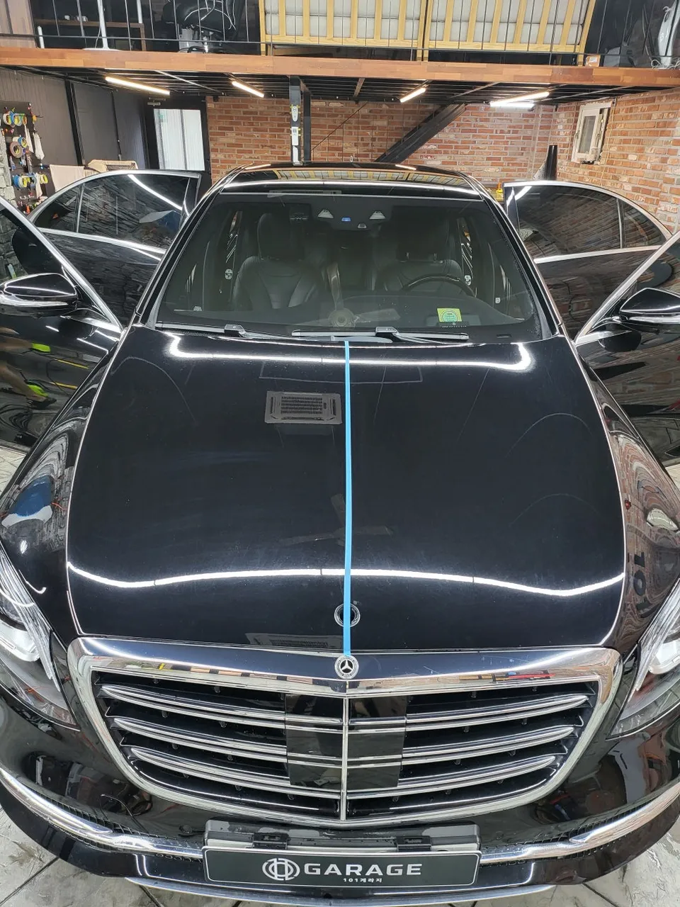 Mercedes-Benz S-Classのガラスコーティング事例 施工写真 6