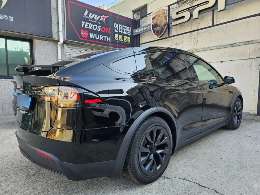 Tesla Model Xのカーフィルム施工事例 施工写真 3