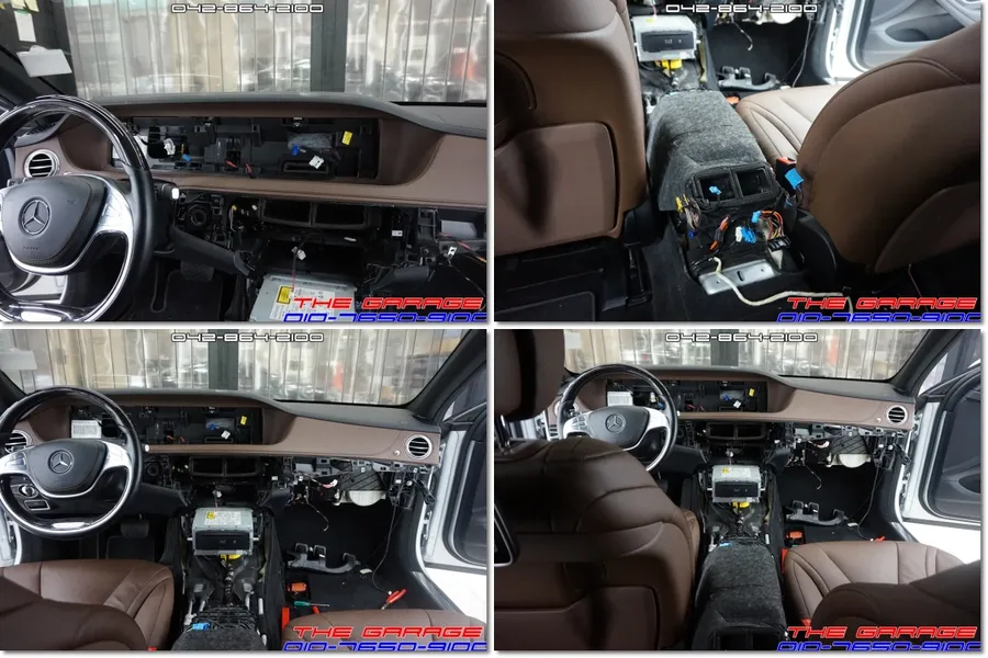 Mercedes-Benz S-Class W222のAndroid Auto・CarPlay取付事例 施工写真 1-2