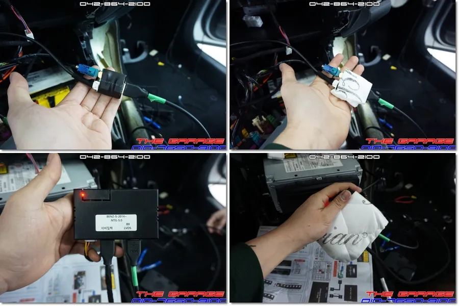 Mercedes-Benz S-Class W222のAndroid Auto・CarPlay取付事例 施工写真 4-2
