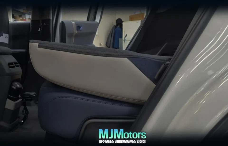 Kia EV3 interior customization - Kia EV3 Rear Seat Folding Flat Conversion Review photo 4