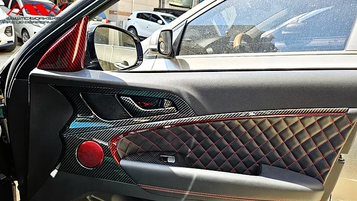 Genesis G70 interior customization - Genesis G70 Interior Customization Review: Carbon & Alcantara photo 5