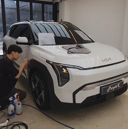Kia EV3のPPF施工事例|生活傷から守るプロテクションフィルム 施工写真 1-3