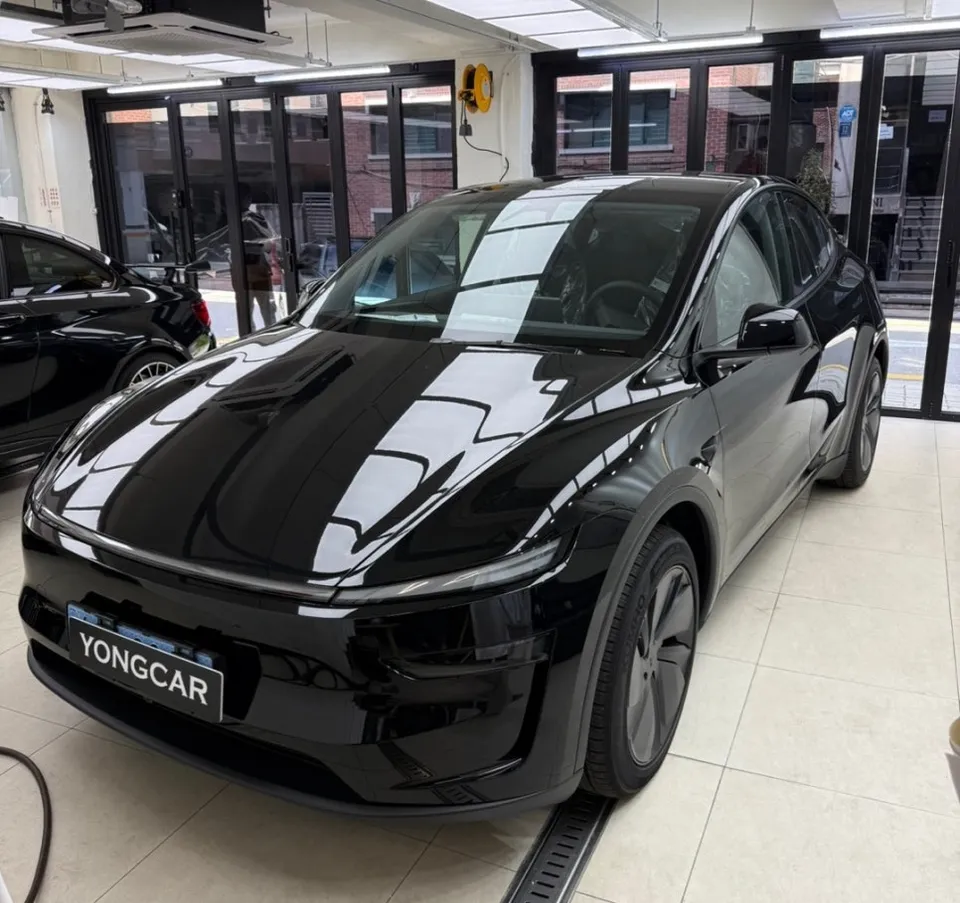 Tesla Model Y PPF施工事例|無光ジュニパーカラーの魅力 施工写真 1-1