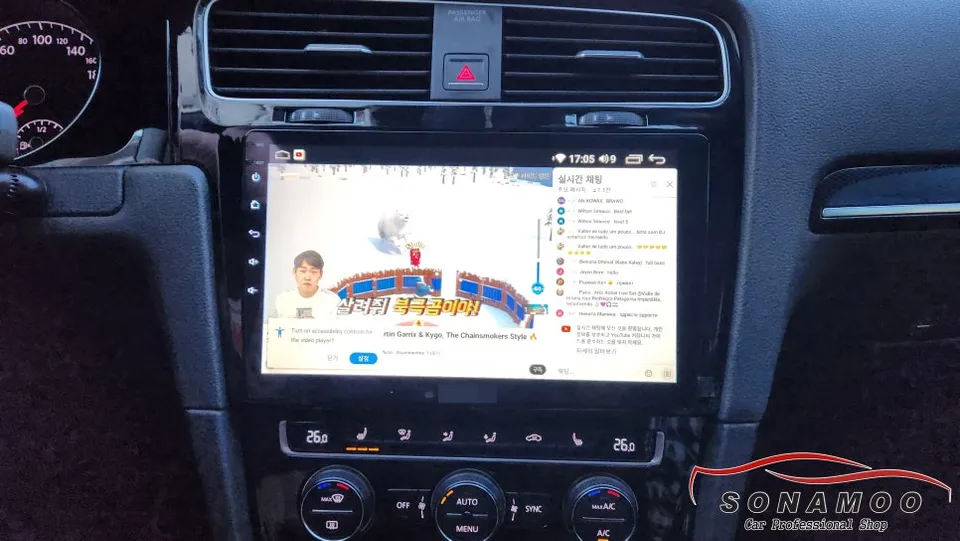 Volkswagen Golf 7th GenのAndroid Auto・CarPlay取付事例 施工写真 4-2