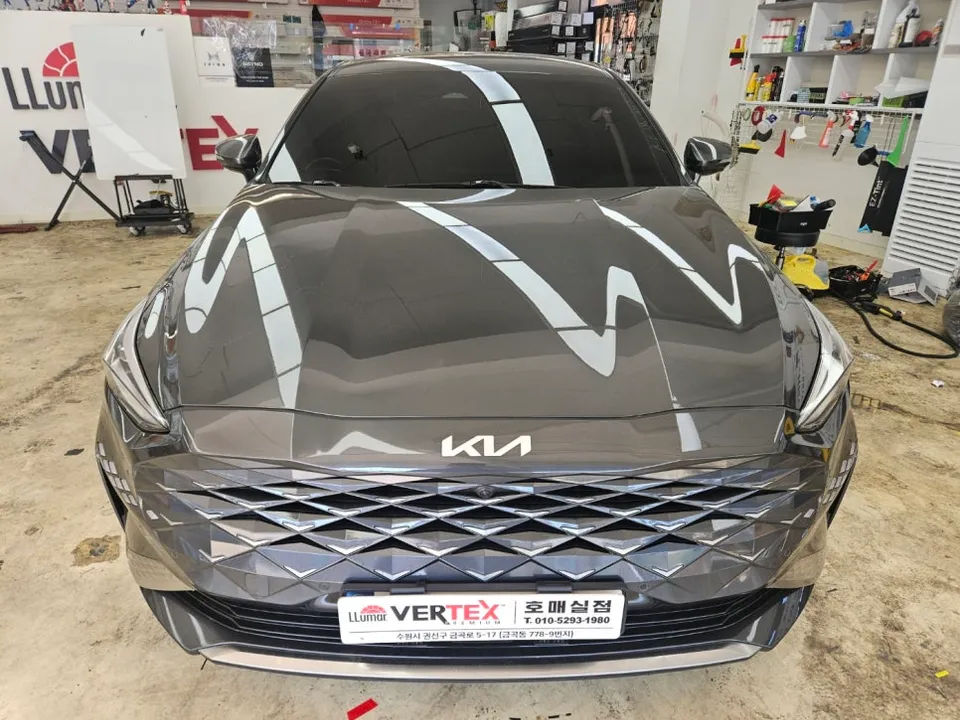 Kia K8のカーフィルム施工事例｜費用目安と仕上がり 施工写真 1-1