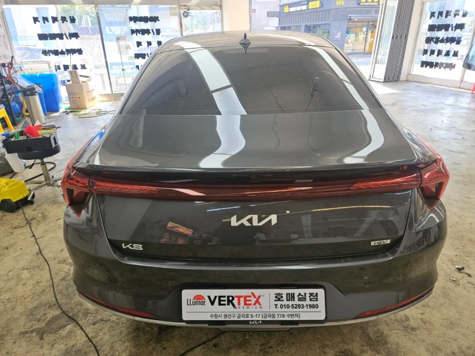 Kia K8のカーフィルム施工事例｜費用目安と仕上がり 施工写真 1-2