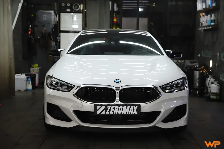 BMW 850i wrap ppf package - BMW 850i Chrome Delete Wrap & PPF Review photo 4