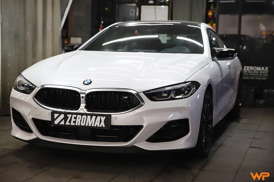BMW 850i wrap ppf package - BMW 850i Chrome Delete Wrap & PPF Review photo 5