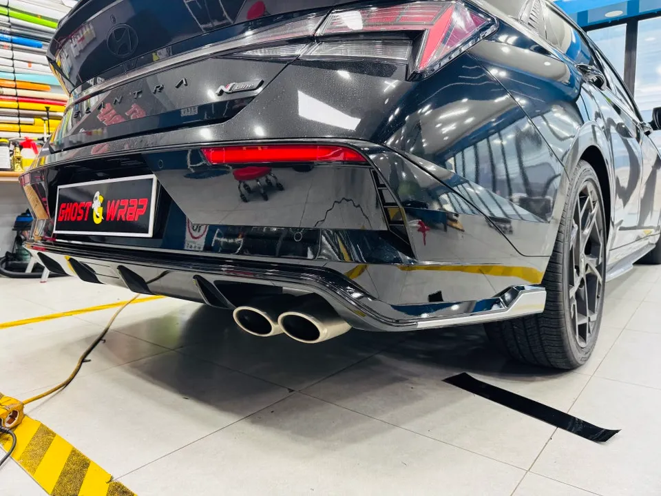Hyundai Elantra Nのカーラッピング事例|費用目安・仕上がり 施工写真 3-2