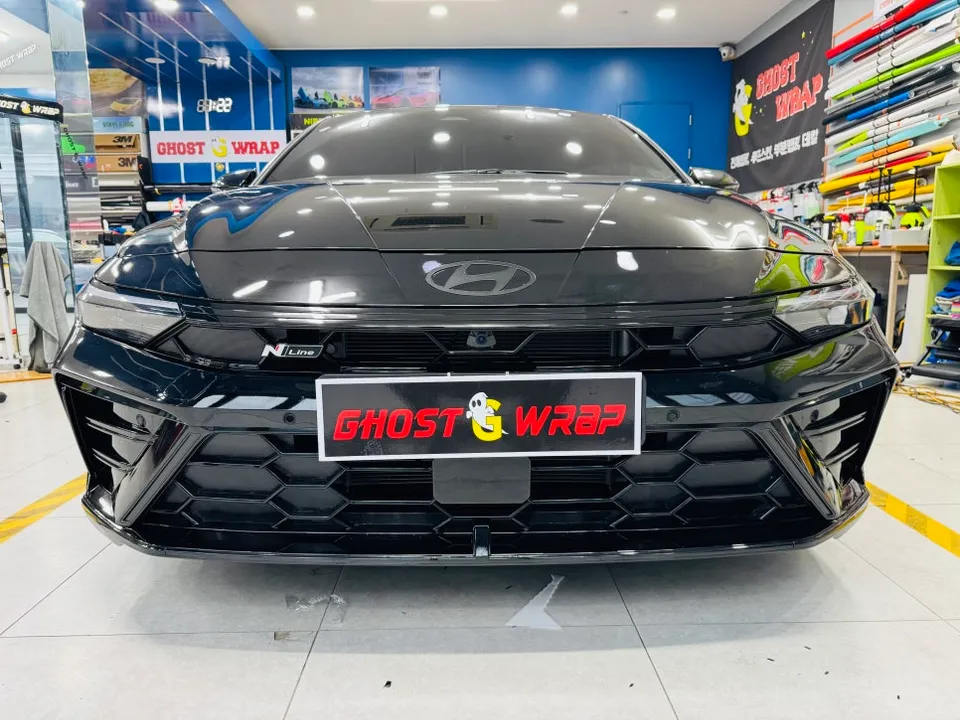 Hyundai Elantra Nのカーラッピング事例|費用目安・仕上がり 施工写真 2-3