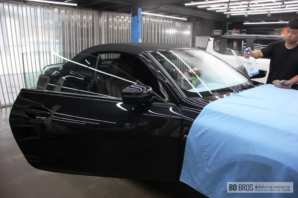 BMW 4 Series window tinting installation result