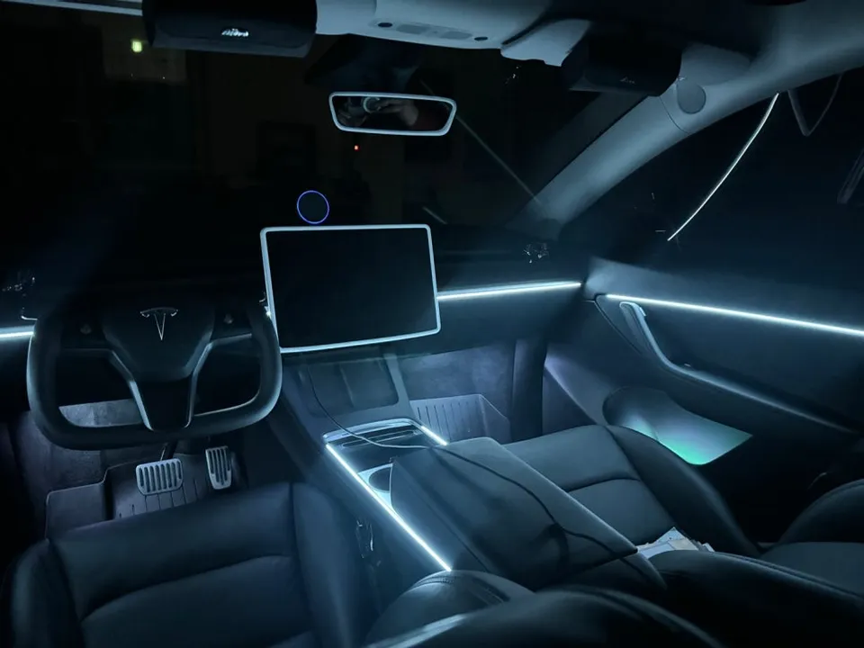 Tesla Model Y ambient lighting - Tesla Model Y Ambient Lighting Review: Cost & Results photo 3