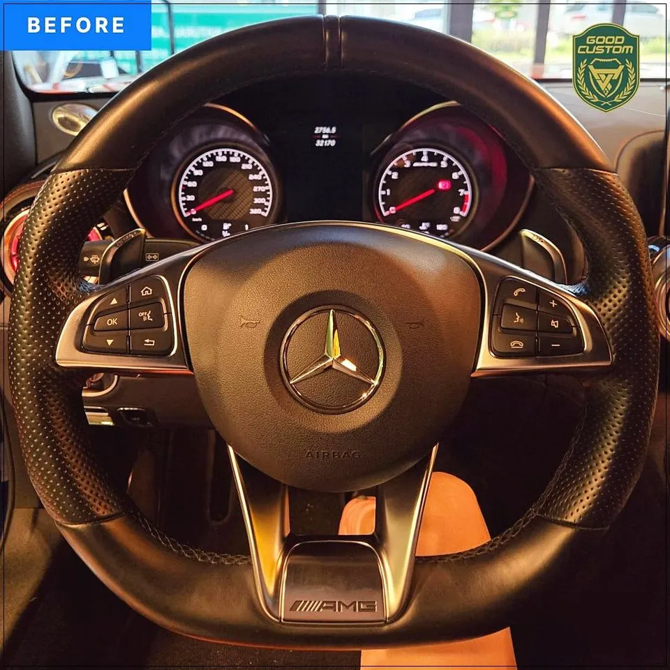 Mercedes-Benz AMG GT C190 steering wheel - Mercedes-Benz AMG GT Steering Wheel Customization Review photo 4