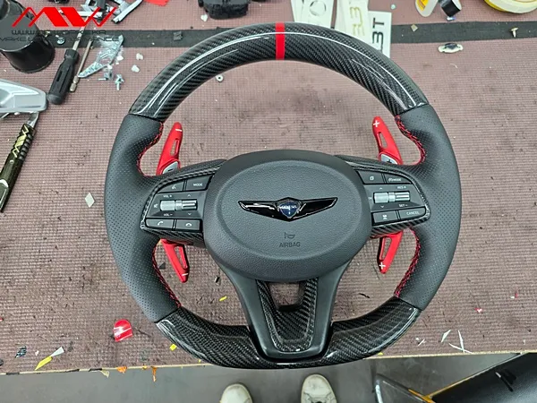 Genesis G70 steering wheel - Genesis G70 Steering Wheel Customization Review photo 3