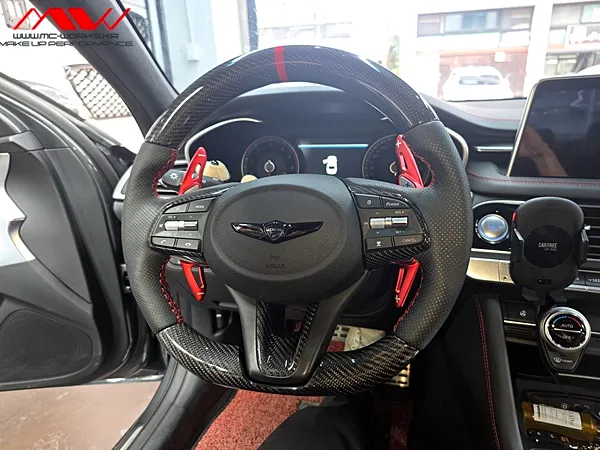Genesis G70 steering wheel - Genesis G70 Steering Wheel Customization Review photo 4