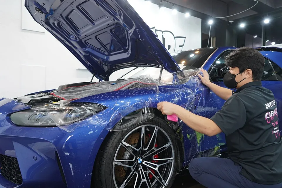 BMW M3のPPF施工事例|費用目安と仕上がり 施工写真 3-1