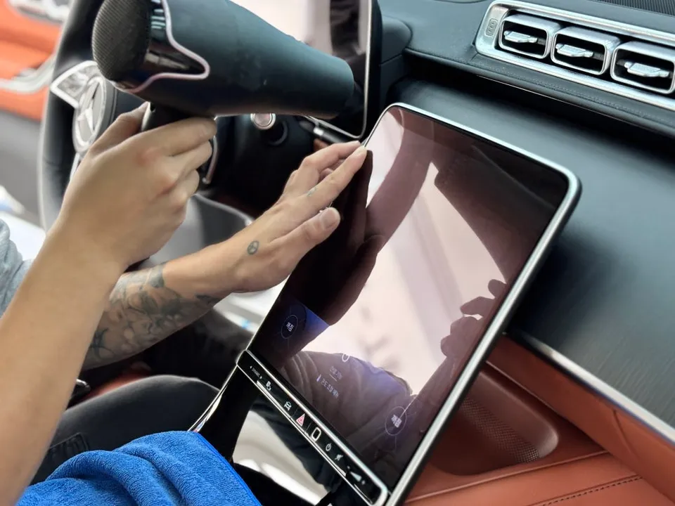 Mercedes-Benz S-Classの室内PPF・レザーコーティング事例 施工写真 1-2