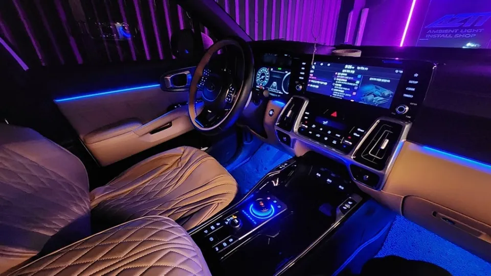 Kia Sorento MQ4 ambient lighting - Kia Sorento MQ4 Ambient Lighting Review — Cost & Results photo 4