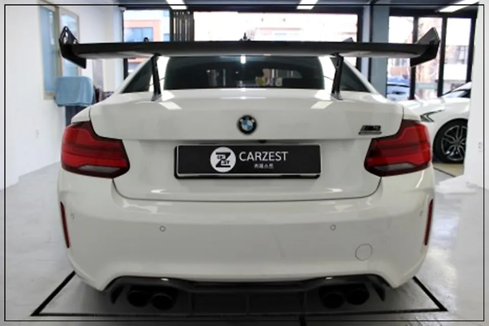 BMW M2 F87 vinyl wrap - BMW M2 F87 Vinyl Wrap Review — Black Brush Full Body photo 6