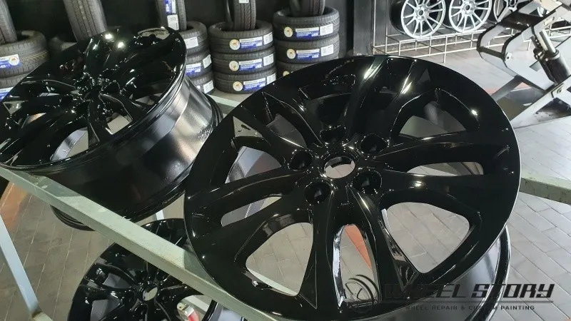 Audiのホイールリペア・塗装事例 施工写真 4-2