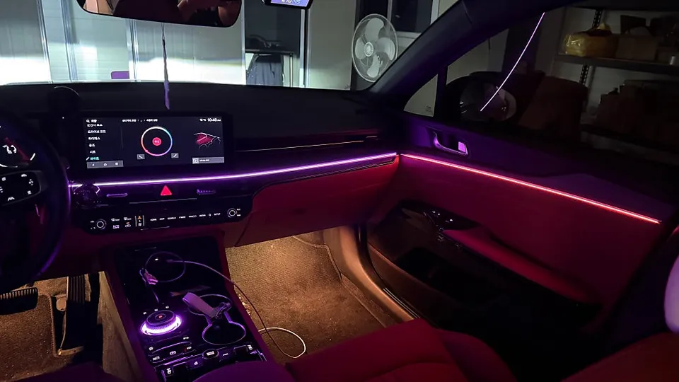 Kia K5 DL3 ambient lighting - Kia K5 DL3 Ambient Lighting Review: Glow RGB Air Cost & Results photo 3