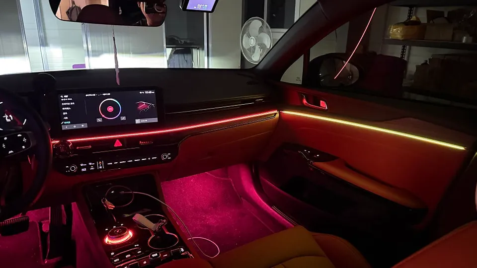 Kia K5 DL3 ambient lighting - Kia K5 DL3 Ambient Lighting Review: Glow RGB Air Cost & Results photo 4