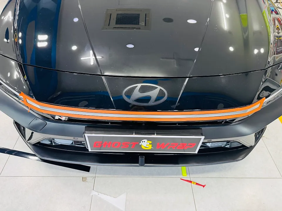 Hyundai Elantra Nのカーラッピング事例|費用目安・仕上がり 施工写真 2-2
