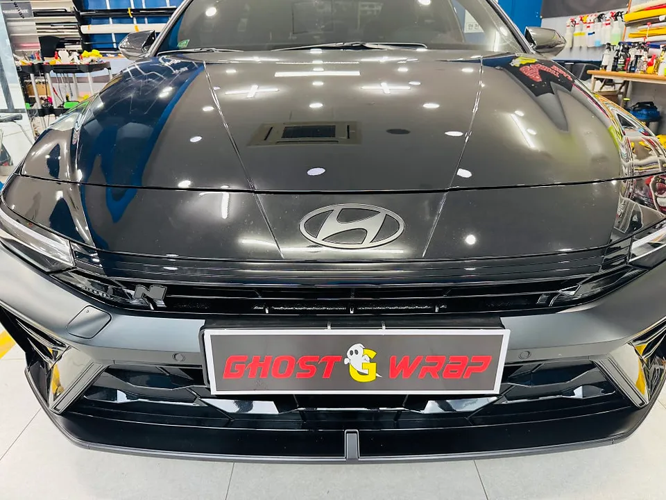 Hyundai Elantra Nのカーラッピング事例|費用目安・仕上がり 施工写真 3-2