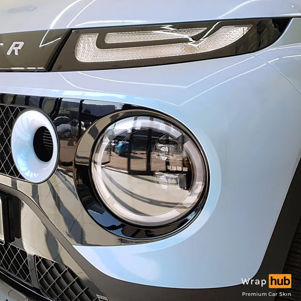 Hyundai Casperのカーラッピング事例|費用目安・仕上がり 施工写真 1-1