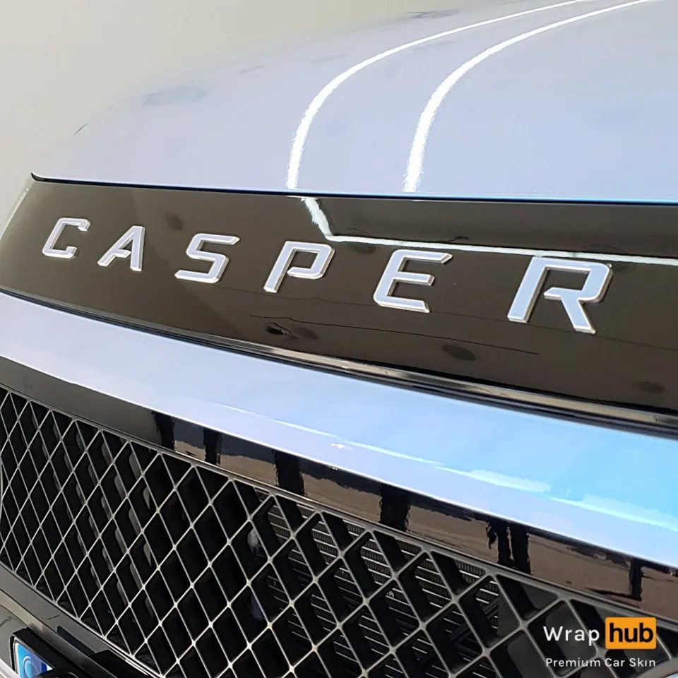 Hyundai Casperのカーラッピング事例|費用目安・仕上がり 施工写真 3-1
